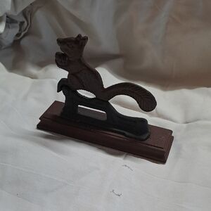 Cast Iron Squirrel Figurine